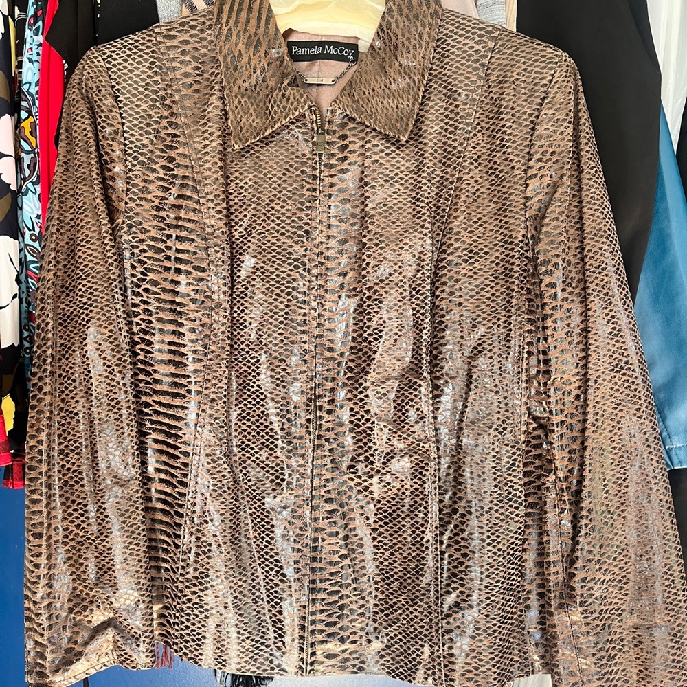 NEW with tags Pamela McCoy Leather Jacket